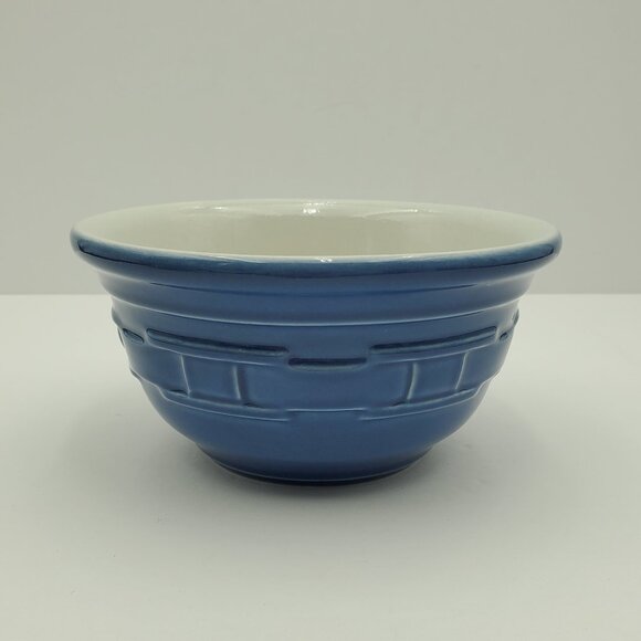 Longaberger Woven Traditions Cornflower Blue Small Mixing Bowl 6" Serving Bowl - Picture 1 of 8